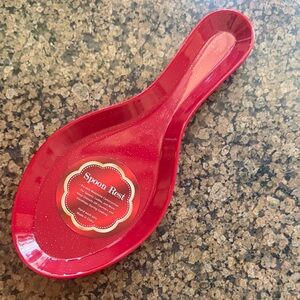 Red Glitter Spoon Rest